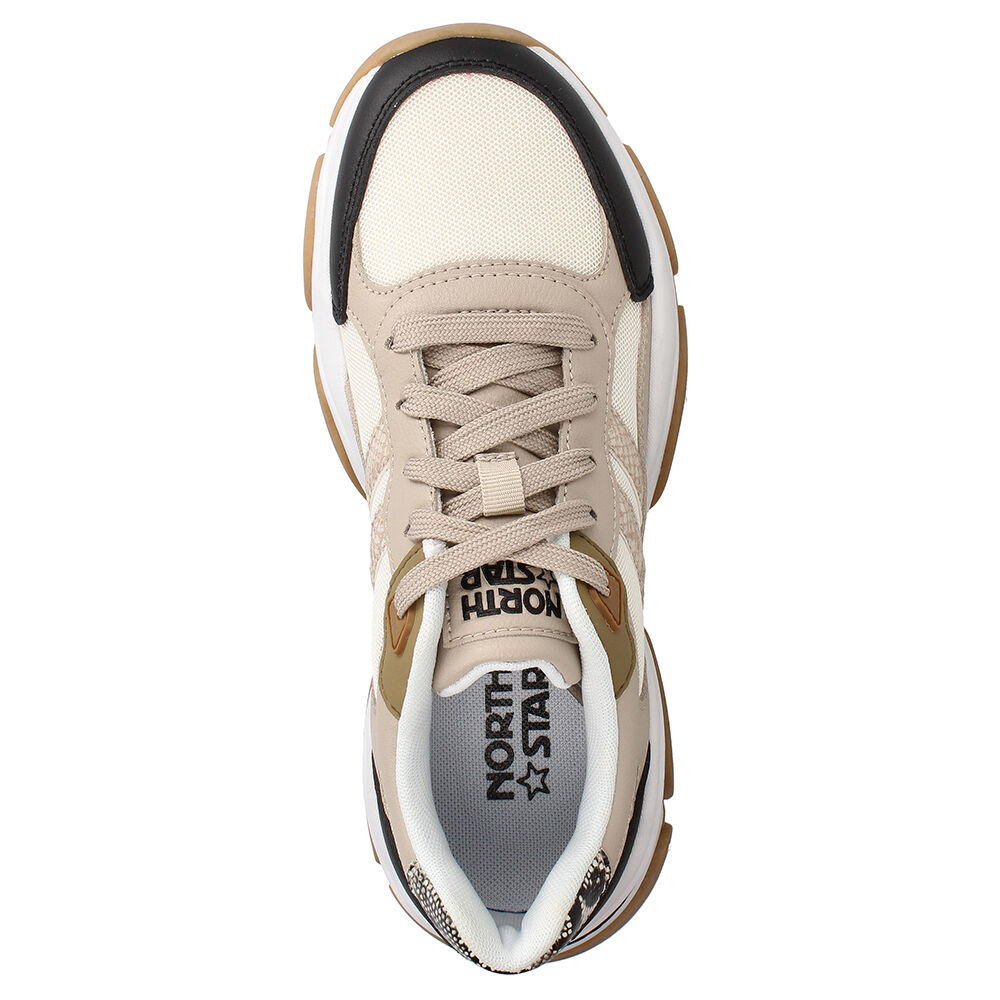 Zapatilla Mujer North Star Canna Beige - Negro image number 5.0